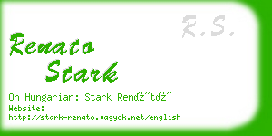 renato stark business card